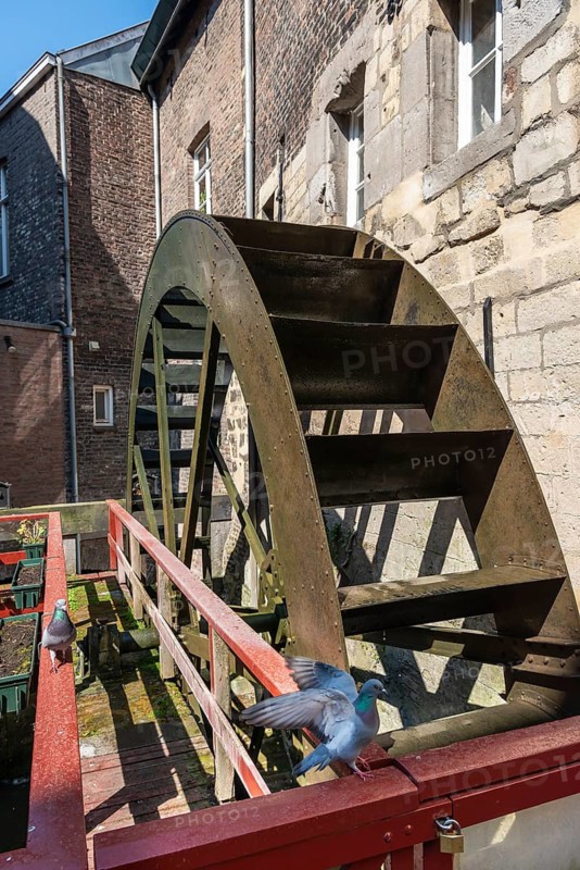 Maastricht, Netherlands, Bisschopsmolen Watermill of a historic bakery