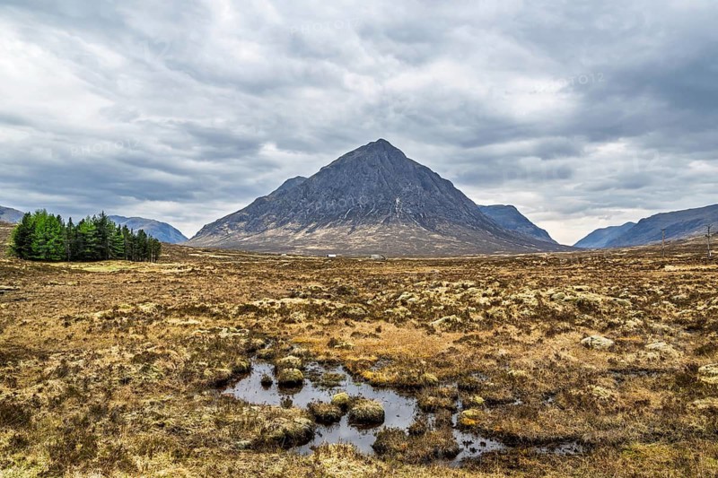 Buachaille Etive Mòr or The Buachaille, Glen Etive, Highlands, Scotland, United Kingdom