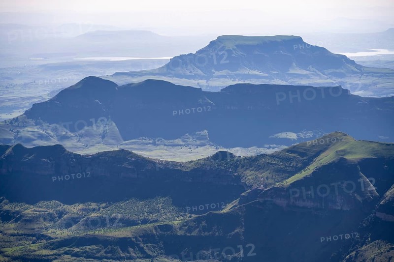 Landscape with impressive mountains, Drakensberg, KwaZulu-Natal, South Africa