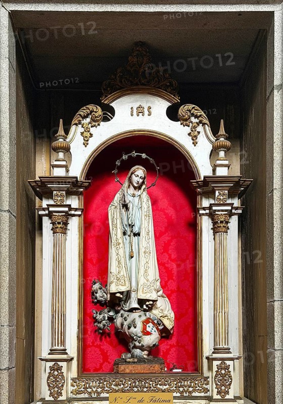Saint Our Lady of Fatima, Sacred Work of Art in the Igreja de São João Novo, Catholic Church, Old Town, Porto, Portugal