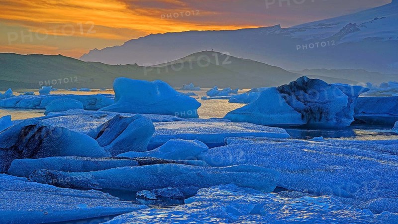 Iceland, Jökulsarlon, drift ice, Europe, Jökilsarlon