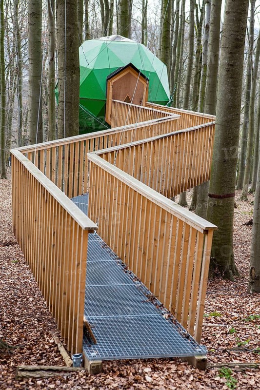 Treehouse hotel, Berlepsch, Witzenhausen, Hesse, Germany