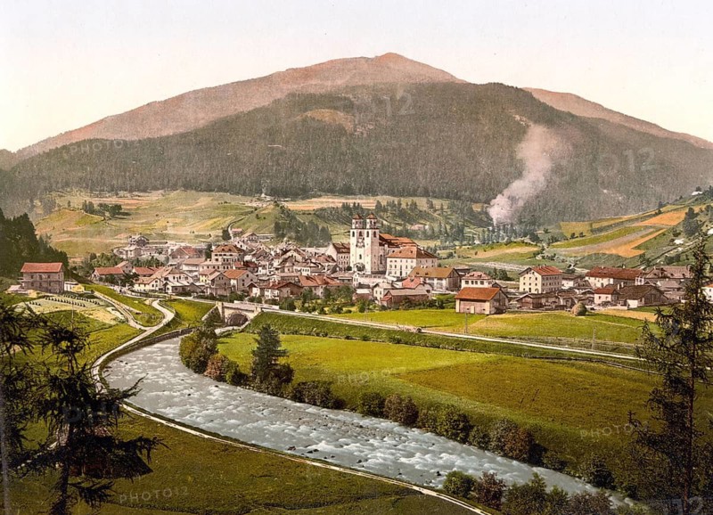Steinach, formerly Tyrol, formerly Austria-Hungary, today Austria, Historical, digitally restored reproduction from a 19th century original, Record date not stated