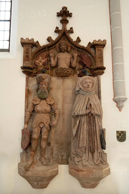 Epitaph of Hans von Wallenrod and his woman, née von Lentersheim, Church of St John and St Martin, Schwabach. Middle Franconia, Bavaria, Germany