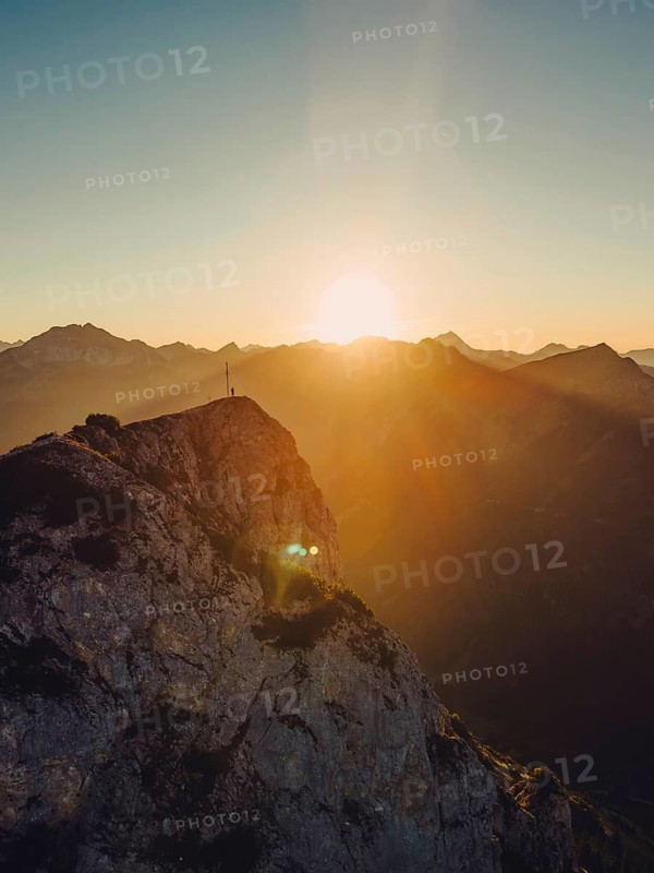 Sunset, Gaichtspitze in the Tannheimer Tal in Tyrol, Austria