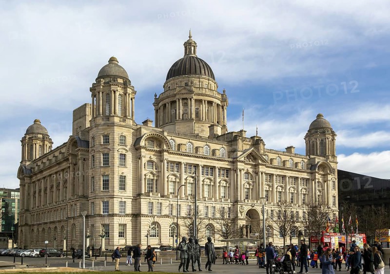 Port of LIverpool building, Pier Head, Liverpool, England, UK completed 1907 architect Sir Arnold Thornely