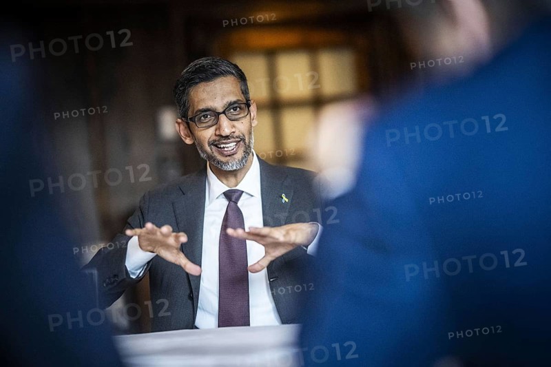 Federal Minister for Economic Affairs and Climate Protection Robert Habeck at the Munich Security Conference on 16 February 2024 Conversation with Google CEO Sundar Pichai Photographed on behalf of BMWK