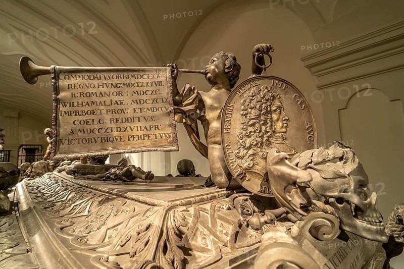 Sarcophagus in the Capuchin Crypt in Vienna, Austria