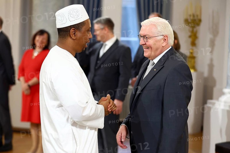 Aliou Barry Guinea is received by Frank-Walter Steinmeier (President of the Federal Republic of Germany) in front of the Federal President's New Year's Reception at Bellevue Palace, Berlin 14 January 2025