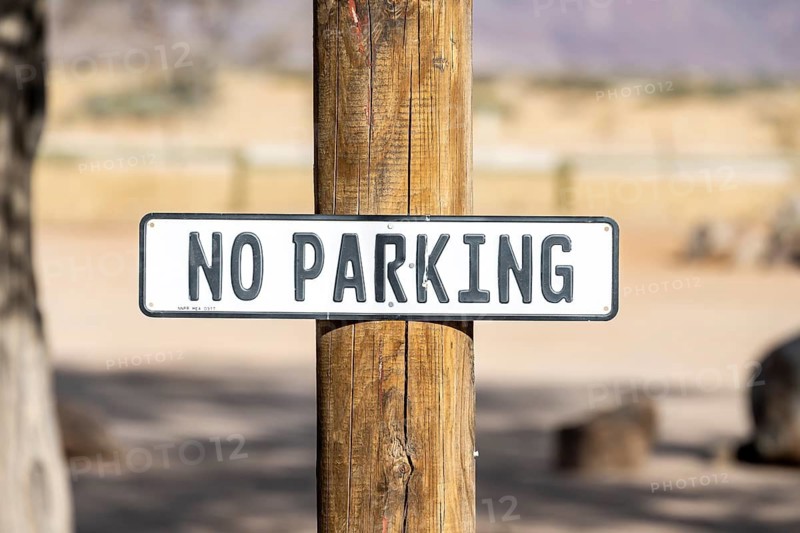 Sign, no parking, no parking, symbolic picture