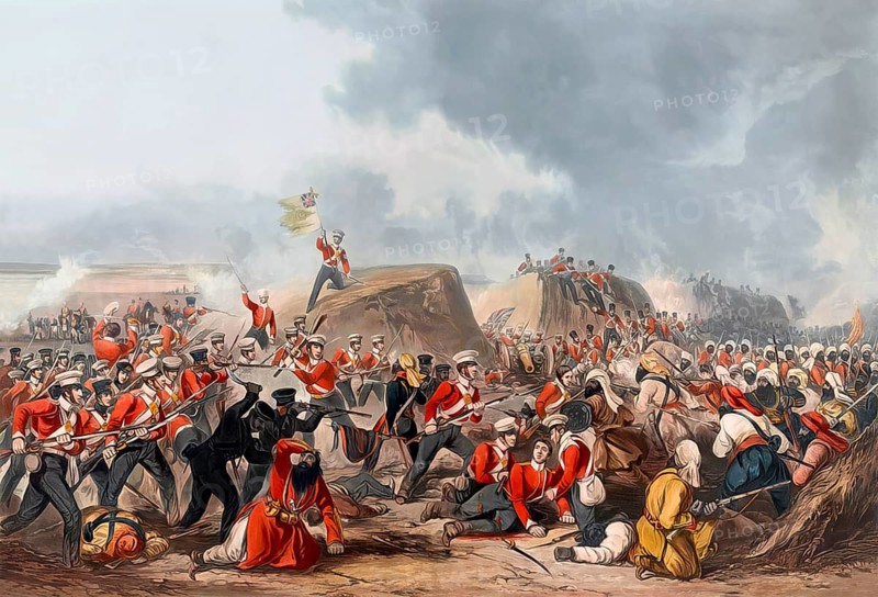 The Battle of Sobraon, First Anglo-Sikh War, 10 February 1846
