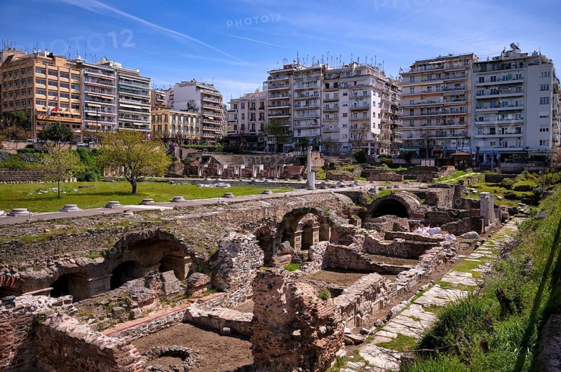 Roman Forum, Roman Forum, Roman Agora, archaeological site, Thessaloniki, Macedonia, Greece