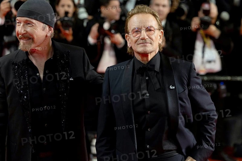 Cannes, France - 16.5.2024: The Edge and U2 singer Bono during the Bono: Stories Of Surrender red carpet during the 78th Cannes International Film Festival. The film festival takes place from 13 to 24 May 2025