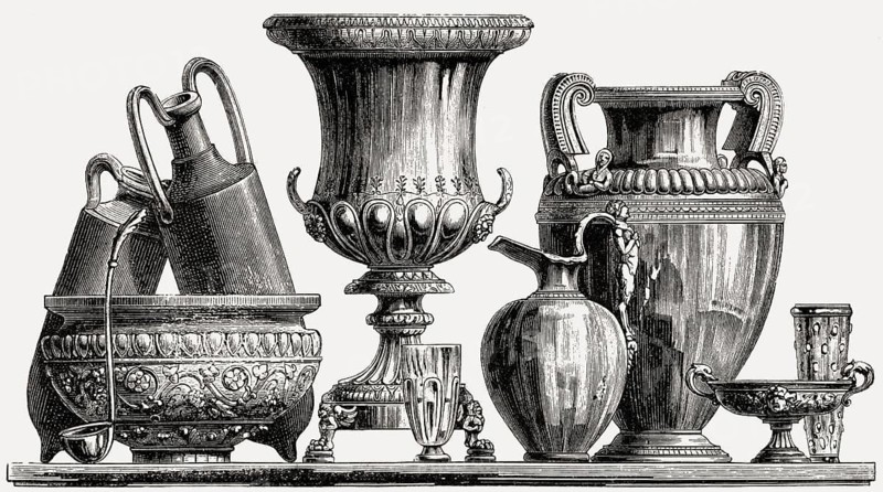 Pottery and vessels in ancient Rome