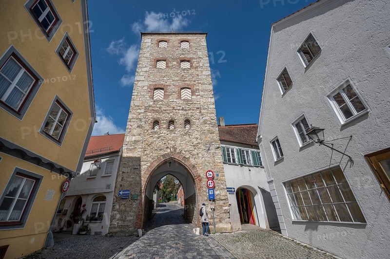 Amerbacher Tor, built around 1350, Wallfahrtstraße 22, Wemding, Swabia Bavaria, Germany