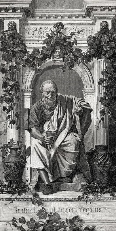 Quintus Horatius Flaccus or Horace, 65 BC – 8 BC, Roman lyric poet