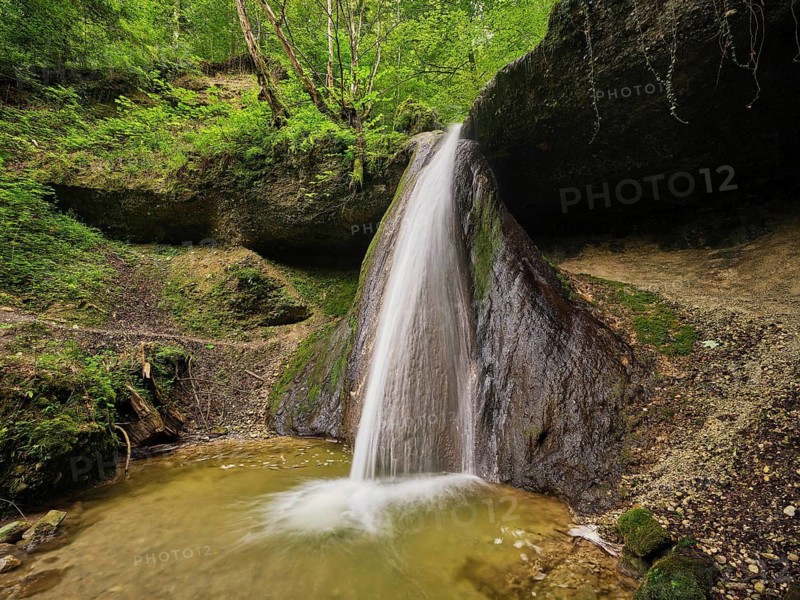 Schwarzenbach Waterfall, Baar, Canton Zug, Switzerland