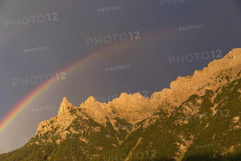 Rainbow over the Karwendel mountains
