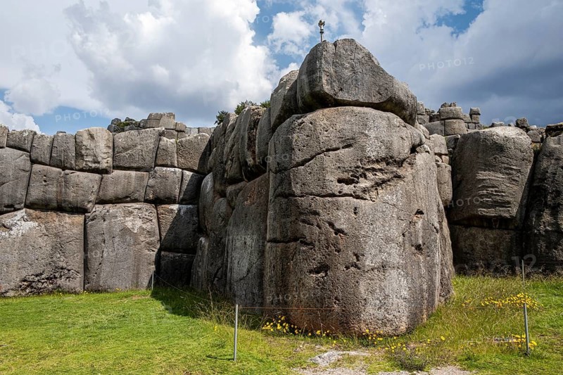 Megalithic walls of Sacsayhuaman, Sacsayhuaman, Cusco, Peru
