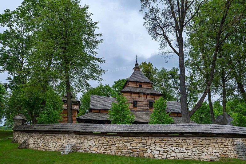 Gothic wooden church of St. Paraskevi from the 16th century, Radruz, Poland