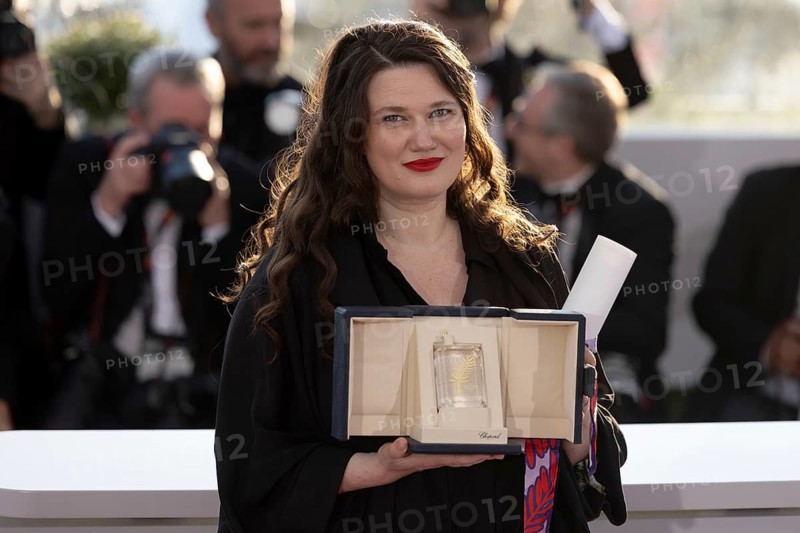 Cannes, France - 24.5.2024: Mascha Schilinski, winner of the Jury Prize for the film Sound of Falling during the photocall with the awards during the Closing Ceremony at the 78th Cannes International Film Festival. The film festival will take place from 13 to 24 May 2025