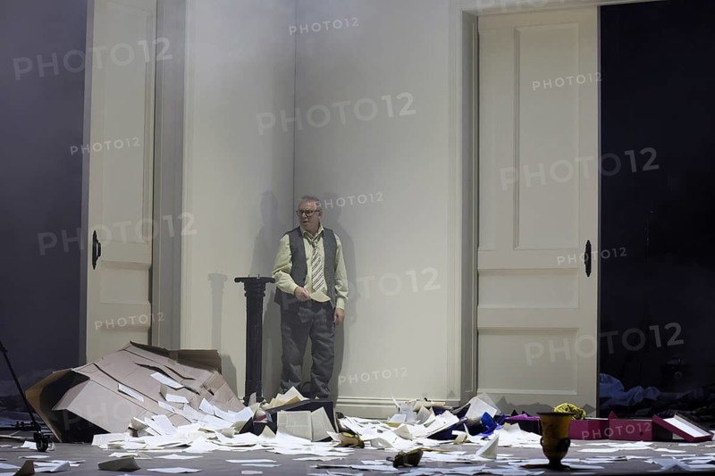 Joachim Krol (Wolfgang), Sophia oder das Emde der Humanisten, German premiere, photo rehearsal on 11.03.2026 at the Renaissance Theatre, Berlin, premiere on 15.03.2026