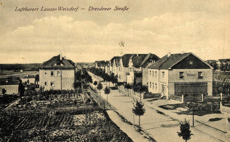 Historical postcard, picture postcard, climatic health resort Lausa-Weixdorf, Saxony, Germany, digitally enhanced reproduction of an original from around 1900, picture postcard