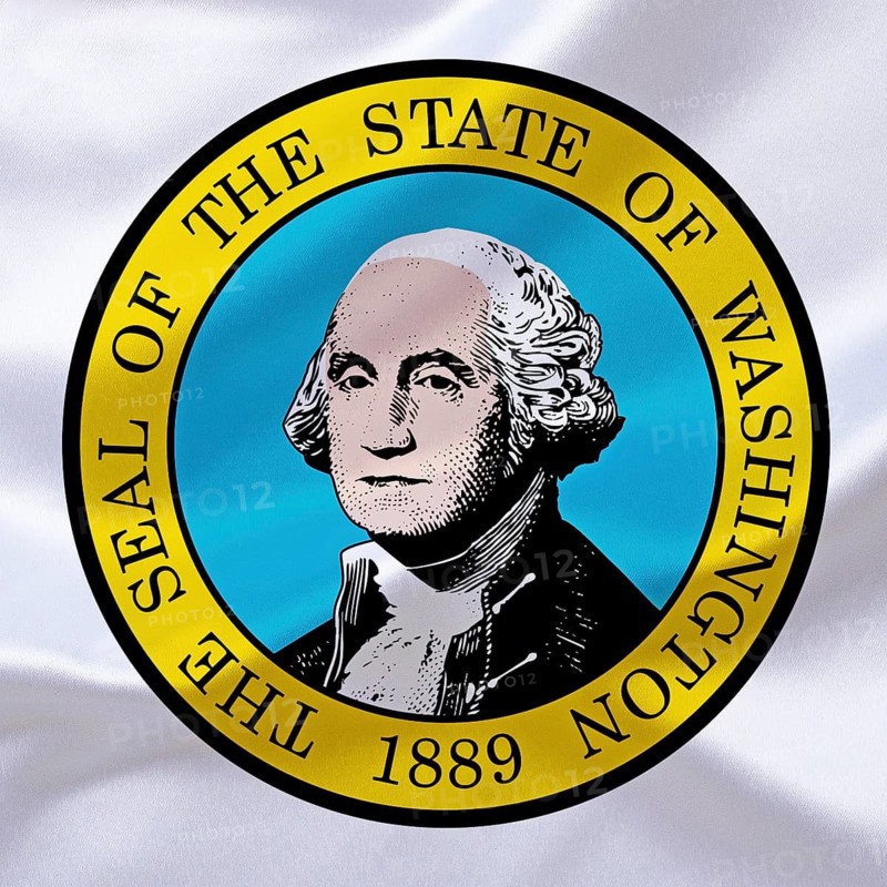 USA, The coat of arms of Washington, state of the