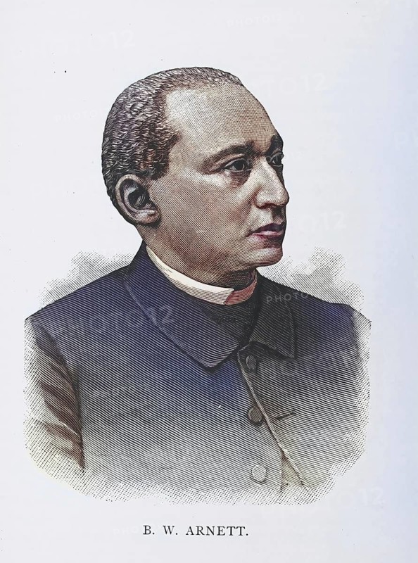 Benjamin William Arnett (March 6, 1838- October 7, 1906) was an American educator, minister, bishop and member of the Ohio House of Representatives, Historic, digitally restored reproduction from a 19th century original, Record date not stated