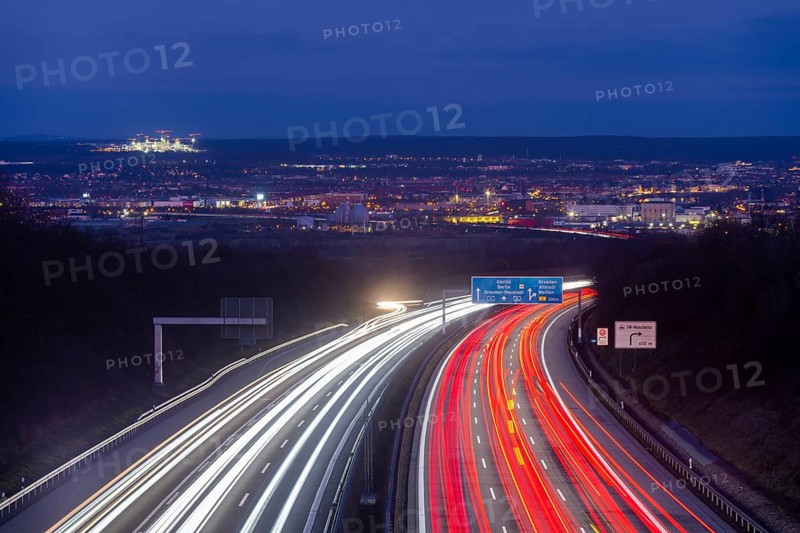 BAB A4 motorway near Dresden, Dresden, Saxony, Germany