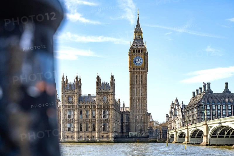 Big Ben, an iconic British historical landmark, the Great Clock of Westminster in central London the capital of Great Britain