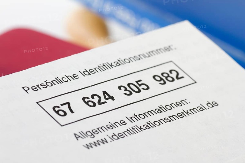 A personal identification number, tax, tax office, tax number