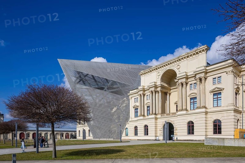 The museum was rebuilt according to plans by Daniel Libeskind. In the form of a wedge, the British bomber associations had flown to the old town of Dresden in February 1945, Dresden, Saxony, Germany