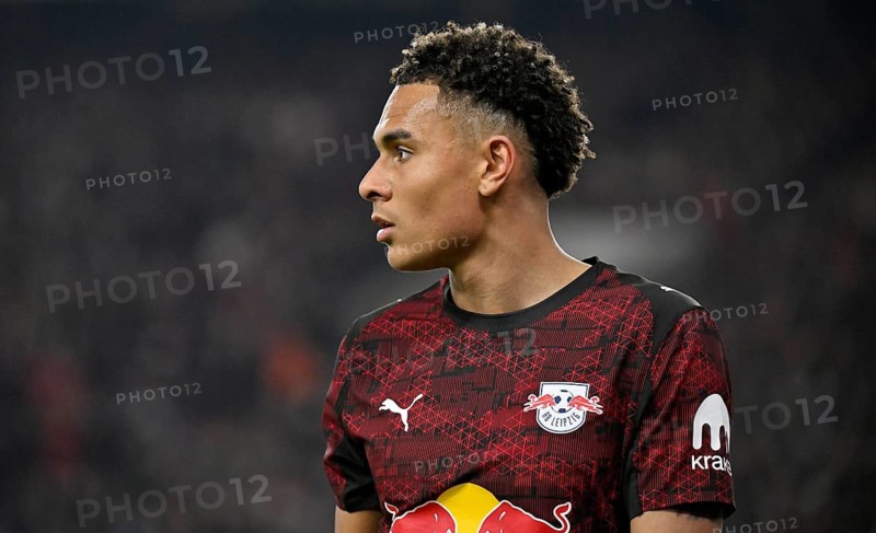Antonio Nusa RasenBallsport RB Leipzig RBL (07) portrait Football Bundesliga, MHPArena, MHP Arena Stuttgart, Baden-Württemberg, Germany