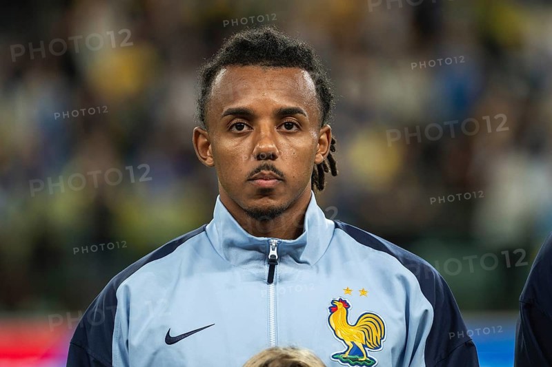 WROCLAW, POLAND - SEPTEMBER 5, 2025: Qualifications for FIFA 2026. Football match Ukraine vs France 0:2. Portait of Kounde Jules