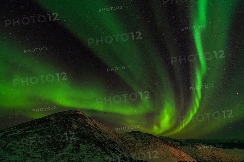 Northern Lights (Aurora borealis), Söröya, Finnmark, Norway, December 2018