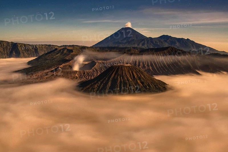 Asia, Indonesia, Java, volcanoes in Bromo-Semeru National Park, Java, Indonesia