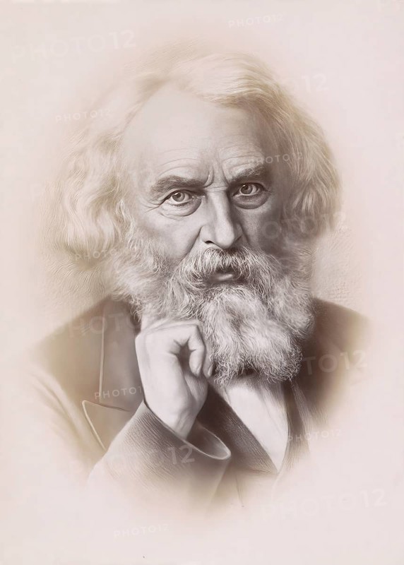Henry Wadsworth Longfellow, 1807 – 1882, American poet, digitally edited