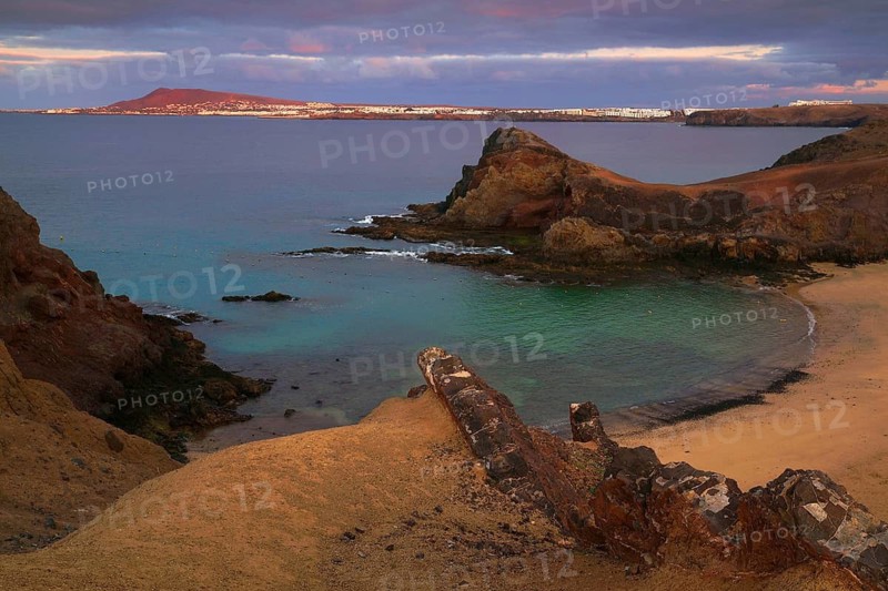 Canary Islands, Lanzarote, Beach near Papagayo, Lanzarote, Canary Islands, Spain