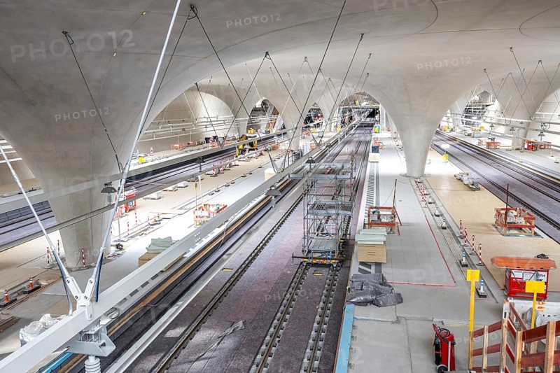 Stuttgart Station 21 Tunnel Construction site new main station platform in Stuttgart, Germany