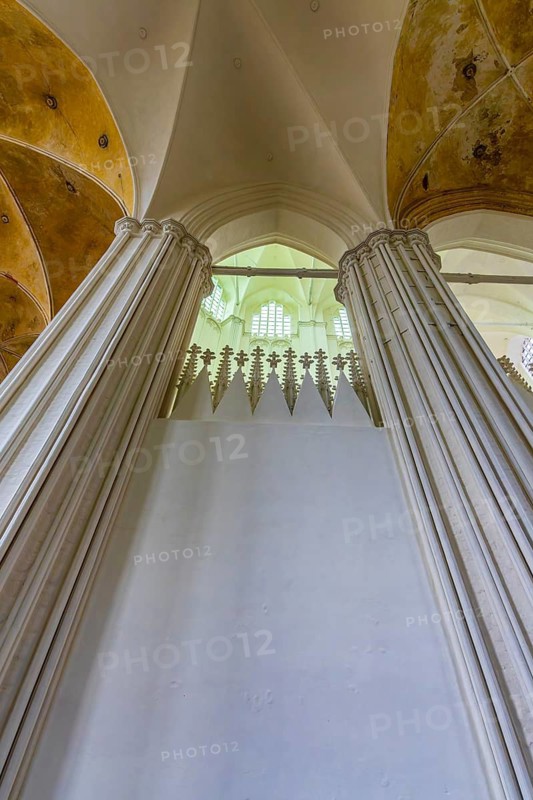 Interior photo, St Mary's Church in the old town of Stralsund, Mecklenburg-Western Pomerania, Germany