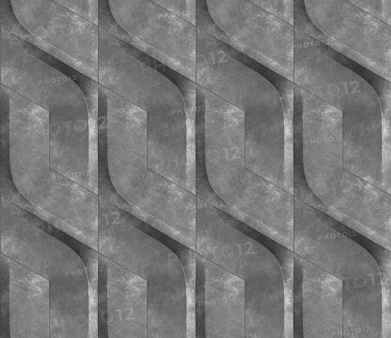 Futuristic 3D Wallpaper of black and green angular shape. High quality seamless texture