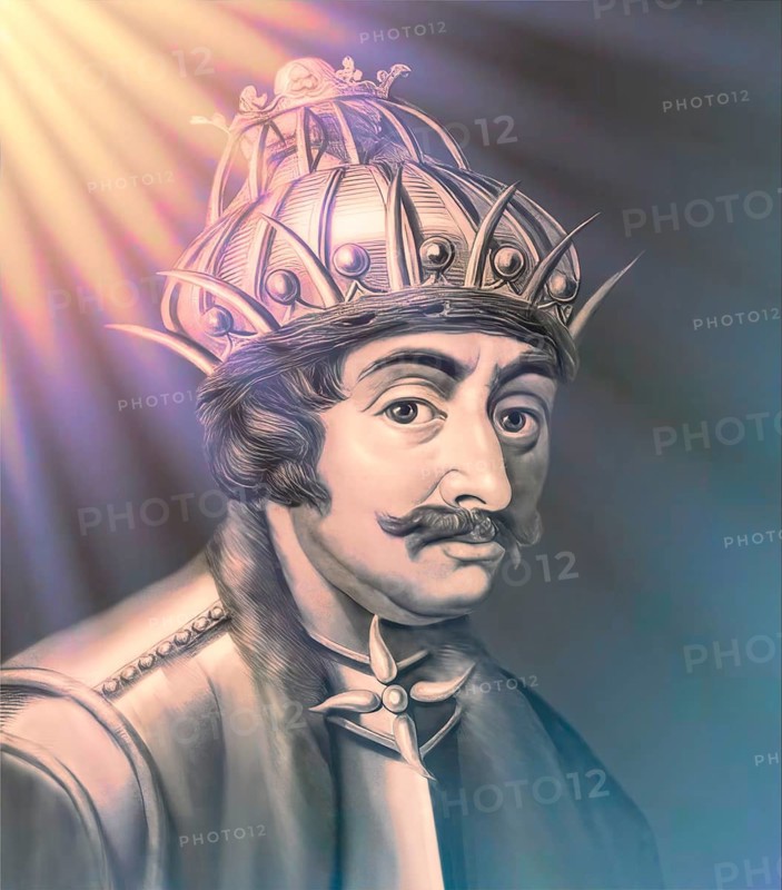 Theodoric the Great, Flavius Theodericus Rex, ca 454-526, king of the Ostrogoths from the Amali family, regent of the Visigoths and Italy, digitally edited