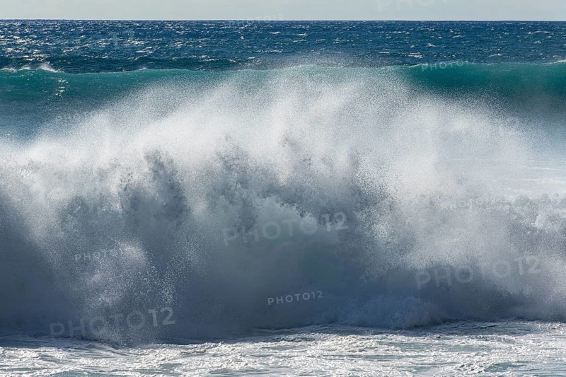 Waves on the ocean off Madeira, Jardim do Mar, Madeira, Portugal