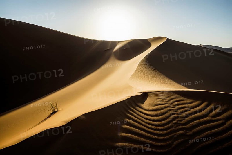 Sand dunes, sunset, near Merzouga, Meknès-Tafilalet region, Erg Chebbi, northern Sahara, Morocco