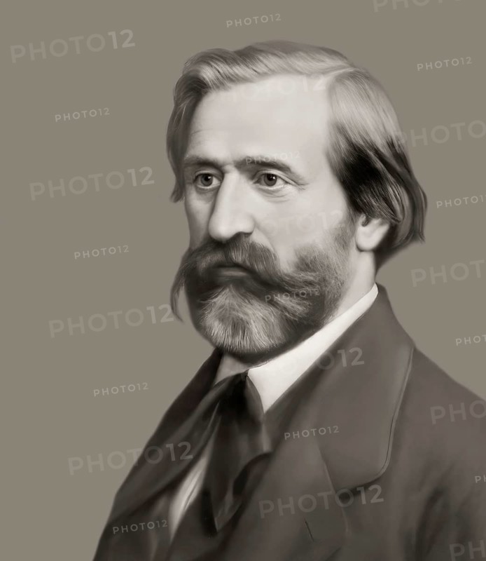 Giuseppe Verdi, 1813 – 1901, Italian opera composer, digitally edited