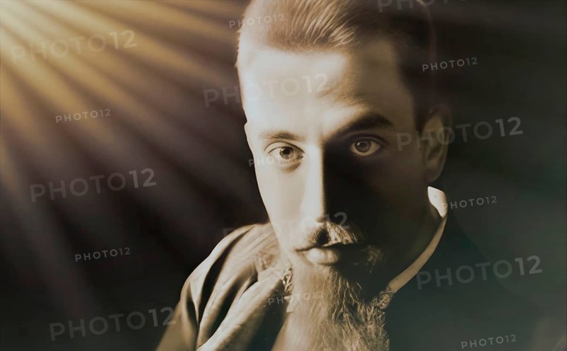 Portrait of Rainer Maria Rilke, 1875 – 1926, Austrian poet and novelist, digitally edited
