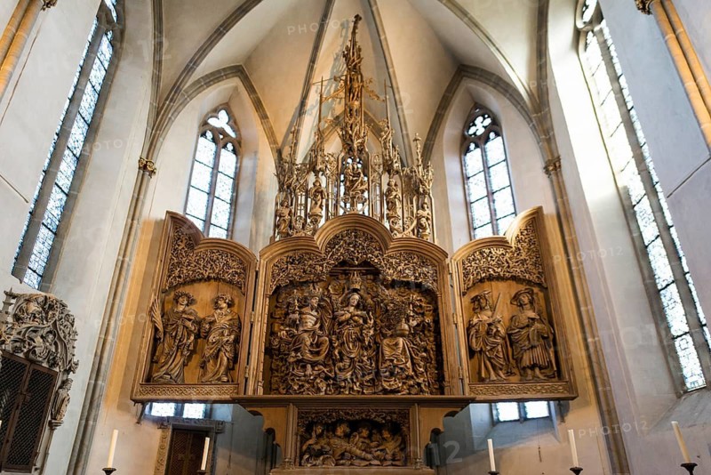 Interior view, St. Stephen's Cathedral, Breisach am Rhein, Kaiserstuhl, Breisgau, Baden-Württemberg, Germany