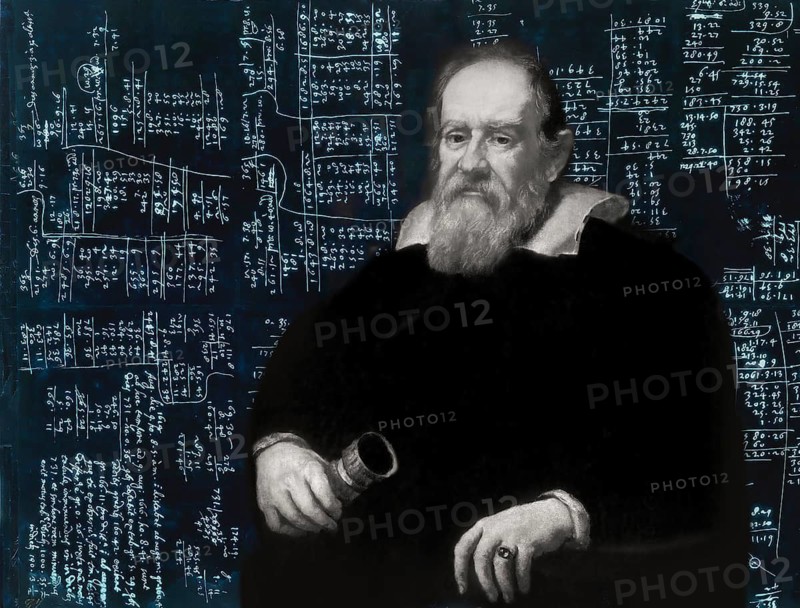 Galileo Galilei, 1564, 1642, Italian astronomer, handwritten scientific notes