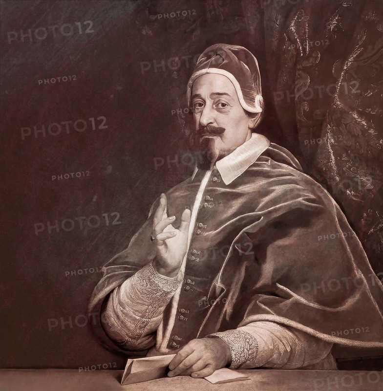 Pope Alexander VII, Alessandro VII, Alexandre VII, Alejandro VII, born Fabio Chigi, 1599 – 1667, ruler of the Papal States from 1655 until his death in 1667, digitally edited after a painting by Giovanni Battista Gaulli